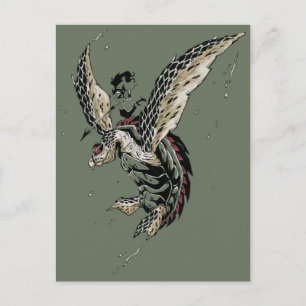 Cartão Postal guerreiro do hawksbill