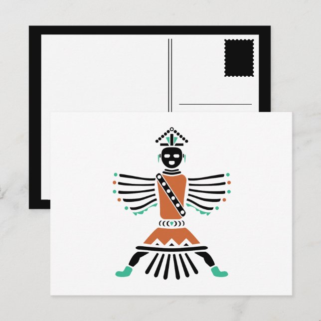 Cartão Postal guerreiro futebolista (Frente/Verso)