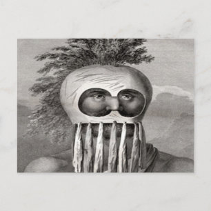 Cartão Postal Guerreiro Koa Havaiano