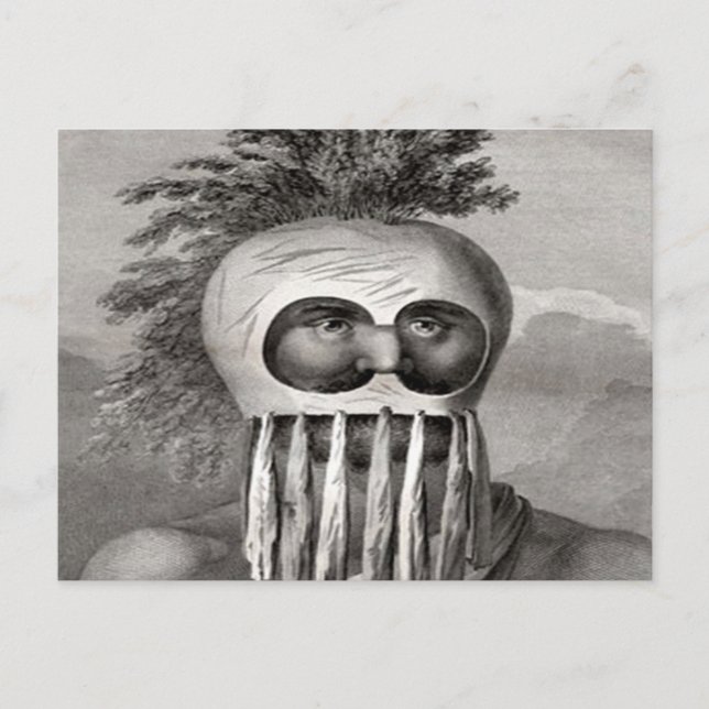 Cartão Postal Guerreiro Koa Havaiano (Frente)