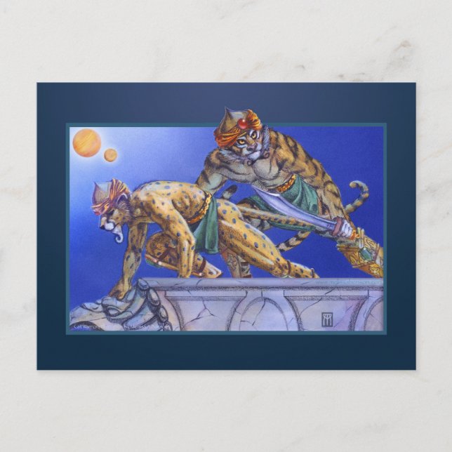 Cartão Postal Guerreiros de Gatos (Frente)