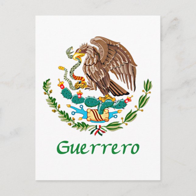Cartão Postal Guerrero Mexicano Eagle (Frente)