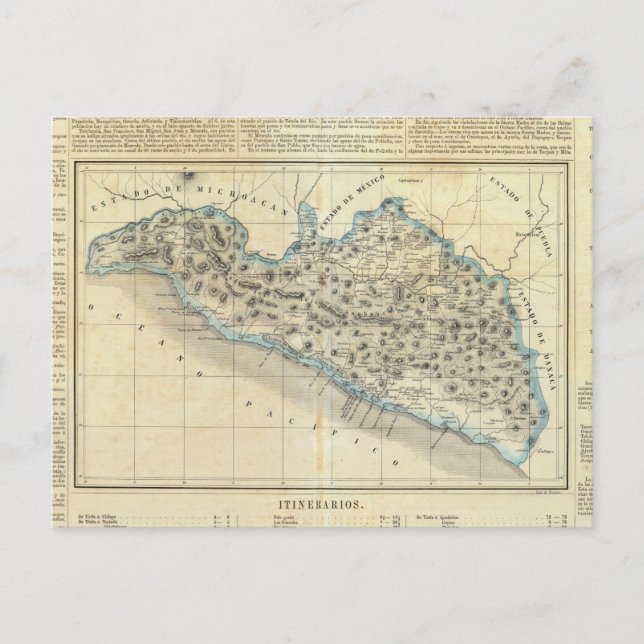 Cartão Postal Guerrero, México (Frente)