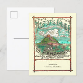 Cartão Postal Guia Turístico Vintage para Penzance Viagem