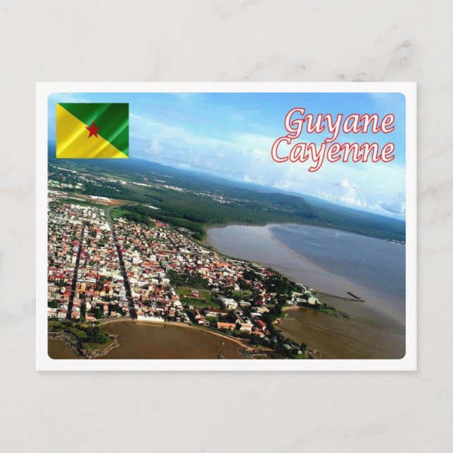 Cartão Postal Guiana Francesa - Cayenne - (Frente)