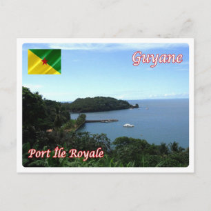 Cartão Postal Guiana Francesa - Port Île Royale -