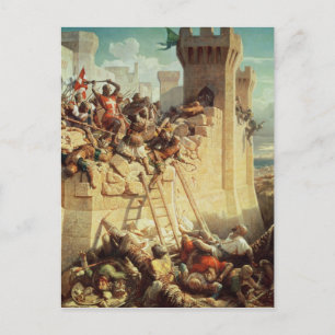 Cartão Postal Guilherme de Clermont que defende Ptolemais