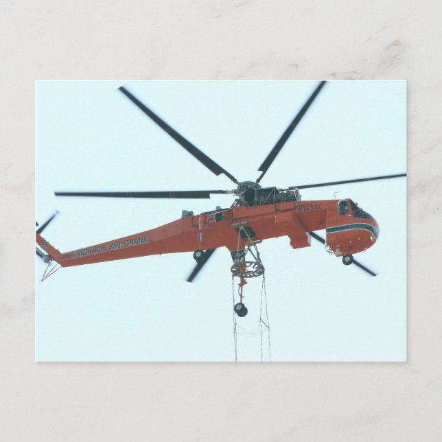 Cartão Postal guindaste do helicóptero (Frente)