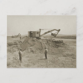 Cartão Postal Guindaste e Escavadeira do Noroeste OPERADOR DE EQ