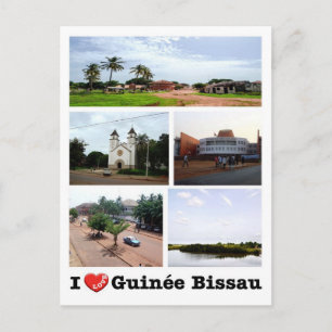 Cartão Postal Guiné-Bissau - Eu Amo Guiné-Bissau -