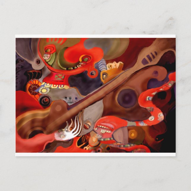 Cartão Postal Guitar Chaman por Albruno* (Frente)