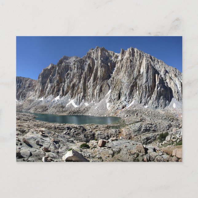 Cartão Postal Guitar Lake e Mt Whitney - John Muir Trail (Frente)