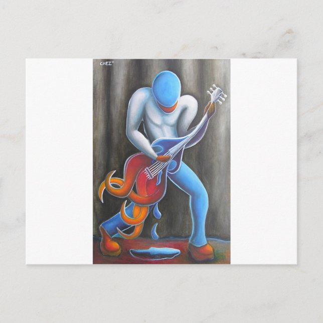 Cartão Postal Guitar Man (Frente)