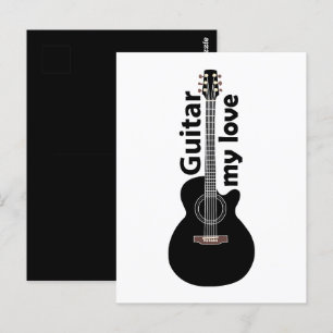 Cartão Postal Guitar Meu Amor Guitar