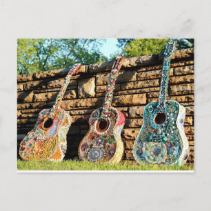 Cartão Postal Guitar Tri-Fecta