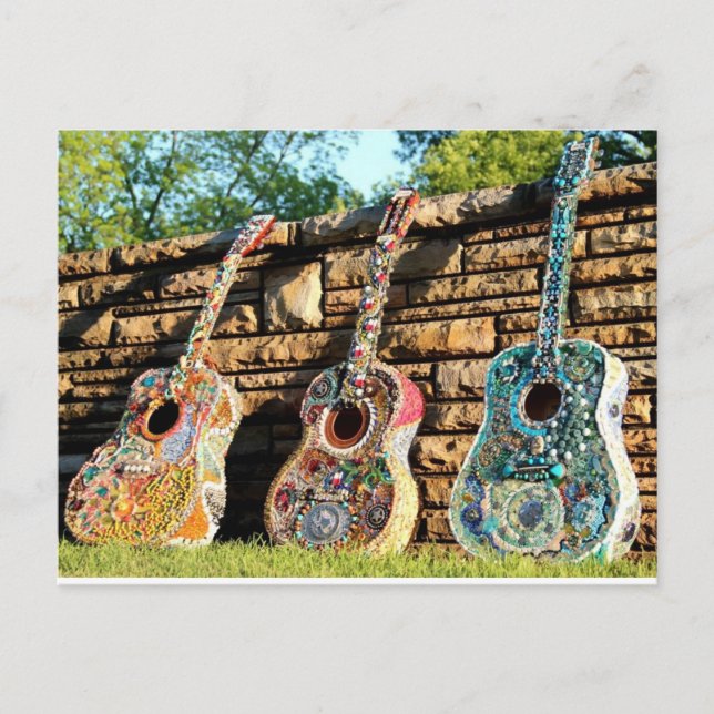 Cartão Postal Guitar Tri-Fecta (Frente)