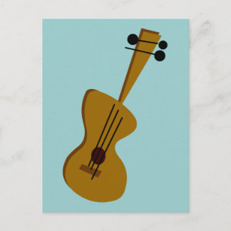 Cartão Postal Guitarra de Anos 50 Retro