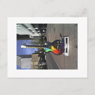 Cartão Postal guitarra de rua 6, série Austin