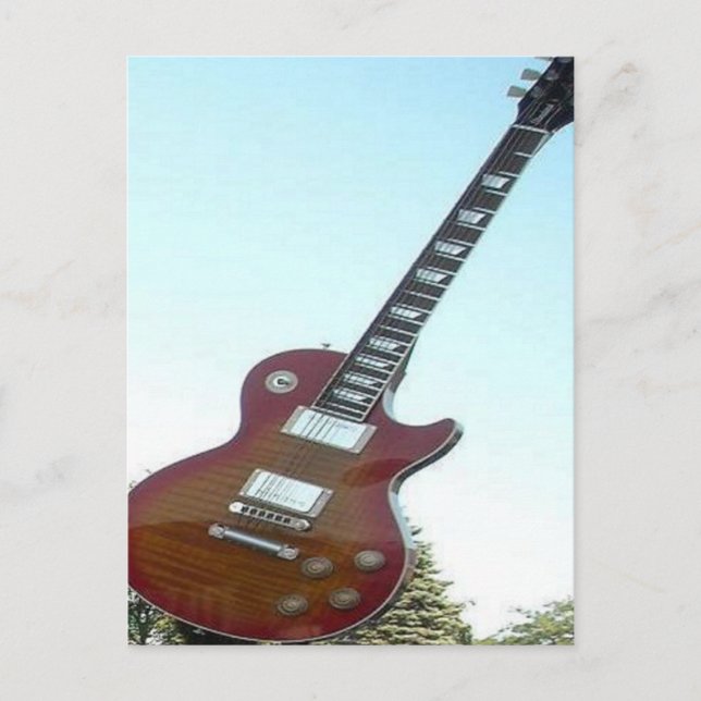Cartão Postal Guitarra eléctrica (Frente)