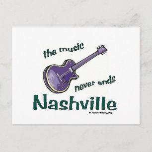 Cartão Postal Guitarra Nashville