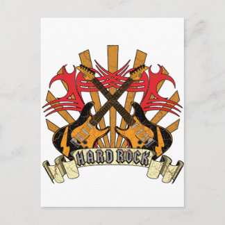 Cartão Postal Guitarras Duro Rock