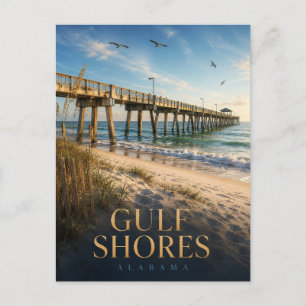Cartão Postal Gulf Shores Alabama Gulf State Park Pier REALMS