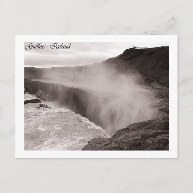 Cartão Postal Gullfoss (Frente)