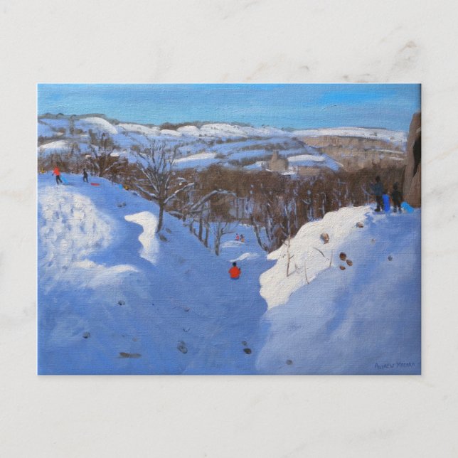 Cartão Postal Gully Black Rocks Derbyshire 2009 (Frente)