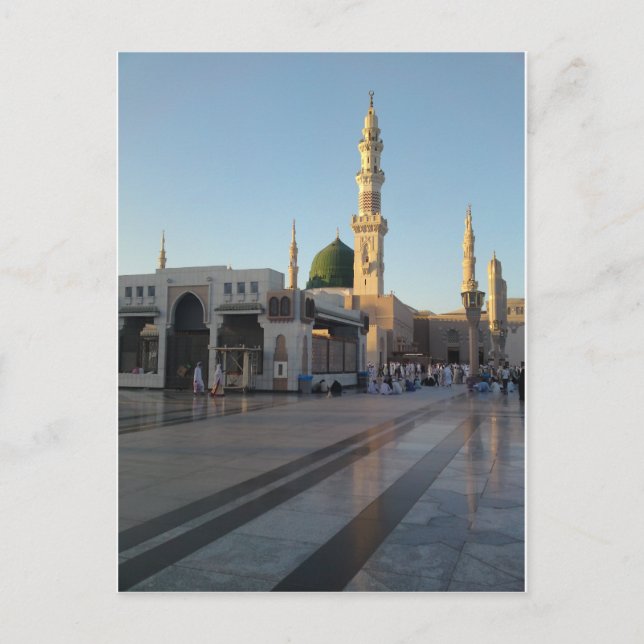 Cartão Postal Gunbad-e-Khidra (Masjid Nabwi) Medina (Frente)
