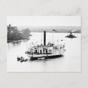Cartão Postal Gunboat Commodore Perry: anos 60