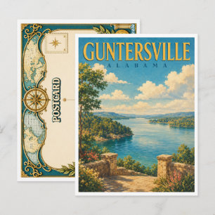 Cartão Postal Guntersville Alabama Lago Guntersville GeoSaga