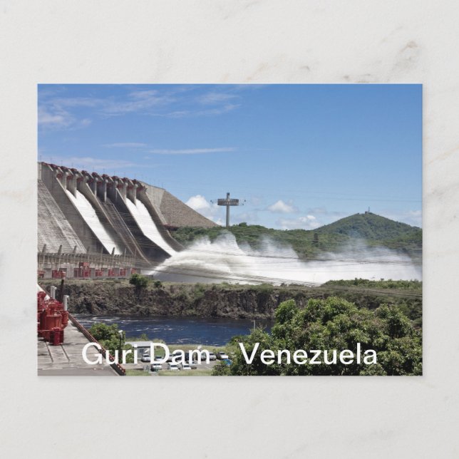 Cartão Postal Guri Dam Postal (Frente)