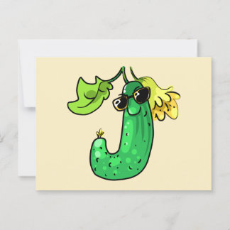 Cartão Postal Gurke cucumber