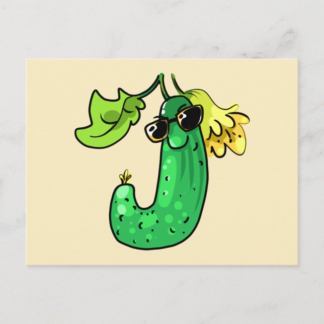 Cartão Postal Gurke cucumber (Frente)