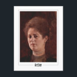 Cartão Postal Gustav Klimt #142 - Cartão-postal de arte<br><div class="desc">Gustav Klimt - Retrato De Uma Senhora 1894. Cartaz de arte e assinatura nº 142 da Zedign House. Para obter mais imagens e designs do Gustav Klimt - Pinturas e Desenhos,  visite https://books.zedign.com/zas/166.html</div>