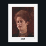 Cartão Postal Gustav Klimt #142 - Cartão-postal de arte<br><div class="desc">Gustav Klimt - Retrato De Uma Senhora 1894. Cartaz de arte e assinatura nº 142 da Zedign House. Para obter mais imagens e designs do Gustav Klimt - Pinturas e Desenhos,  visite https://books.zedign.com/zas/166.html</div>