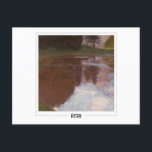 Cartão Postal Gustav Klimt #213 - Cartão-postal de arte<br><div class="desc">Gustav Klimt - Tranquil Pond. Cartaz de arte e assinatura nº 213 da Zedign House. Para obter mais imagens e designs do Gustav Klimt - Pinturas e Desenhos,  visite https://books.zedign.com/zas/166.html</div>