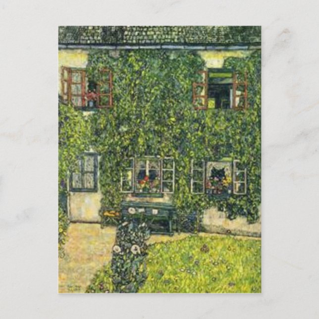 Cartão Postal Gustav Klimt - A Casa de Guardaboschi (Frente)