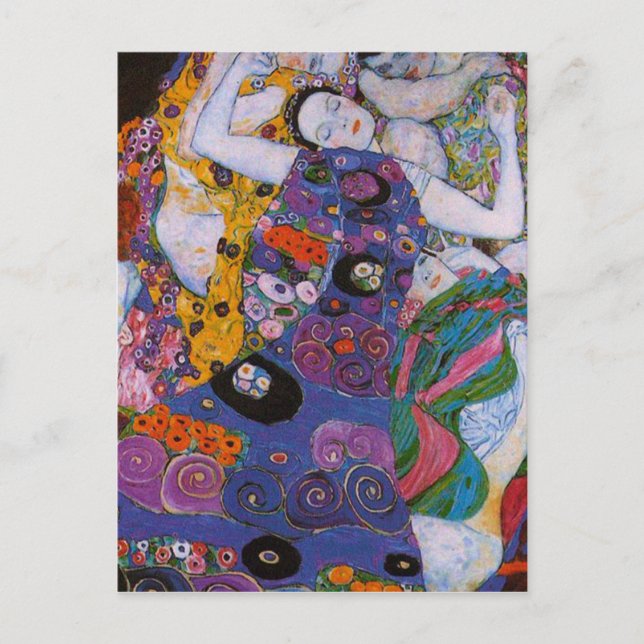 Cartão Postal Gustav Klimt - A Virgem (Frente)