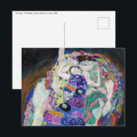 Cartão Postal Gustav Klimt - A Virgem<br><div class="desc">A Virgem / A Donzela - Gustav Klimt,  Óleo sobre Tela,  1913</div>