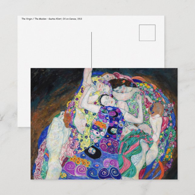 Cartão Postal Gustav Klimt - A Virgem (Frente/Verso)