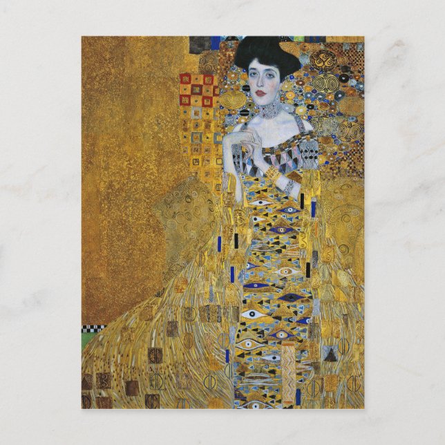Cartão Postal Gustav Klimt - Adele (Frente)