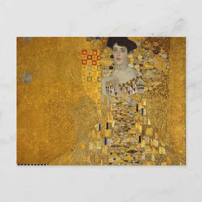 Cartão Postal Gustav Klimt - Adele Bloch-Bauer I (Frente)
