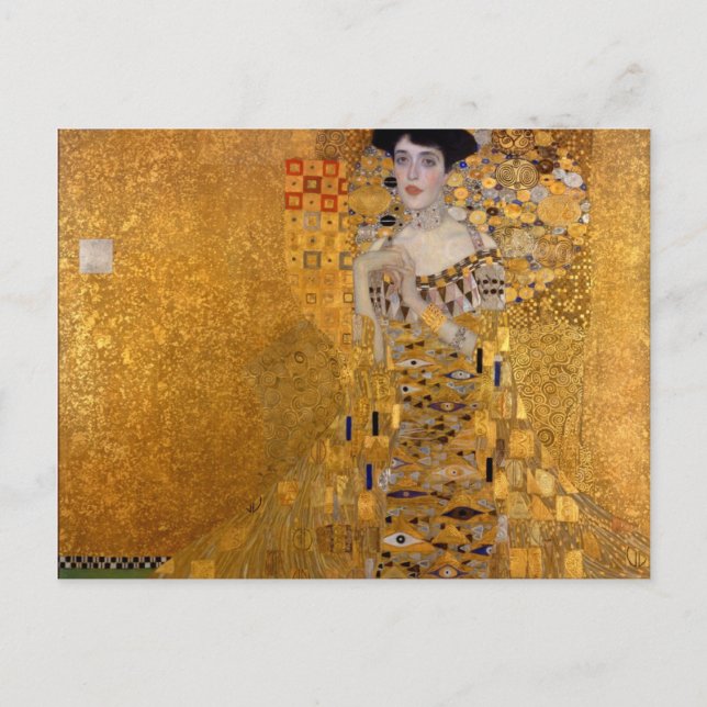 Cartão Postal Gustav Klimt - Adele Bloch-Bauer I. (Frente)