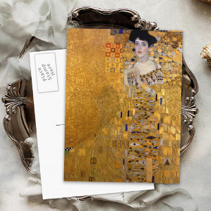 Cartão Postal Gustav Klimt "Adele" Retrait Vintage