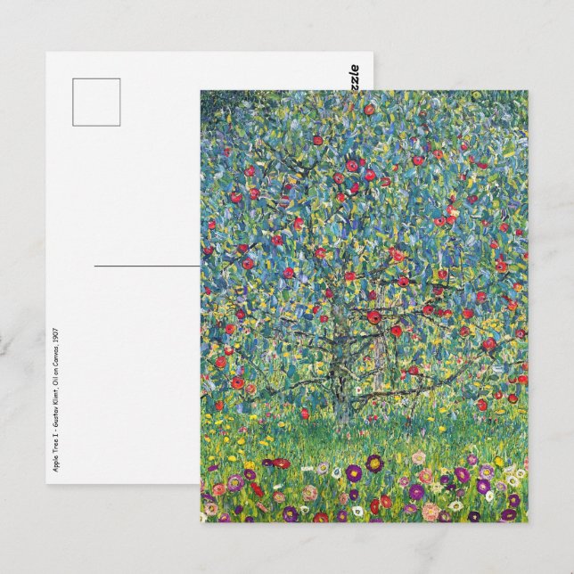 Cartão Postal Gustav Klimt - Árvore de Maçã (Frente/Verso)