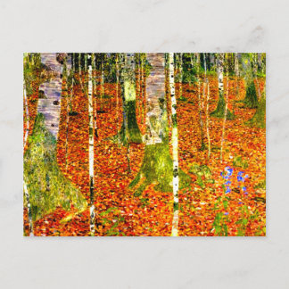Cartão Postal Gustav Klimt Birch Trees