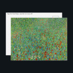 Cartão Postal Gustav Klimt - Campo Poppy<br><div class="desc">Poppy Field / Field of Poppies - Gustav Klimt,  Oil on Canvas,  1907</div>