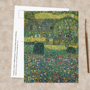 Cartão Postal Gustav Klimt - Casa de Campo junto ao Attersee