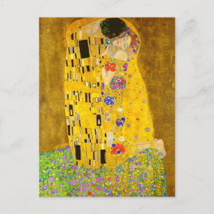 Cartão Postal Gustav Klimt é o famoso quadro Beijo.